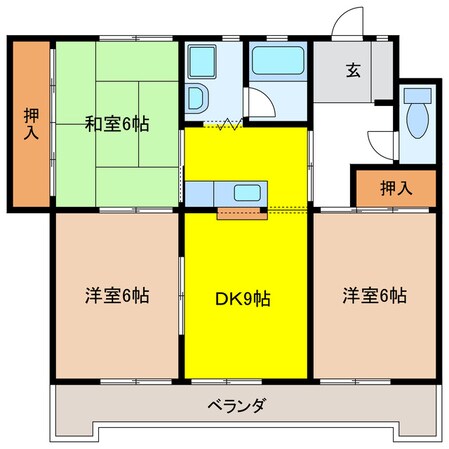 リーボンキャッスルの物件間取画像